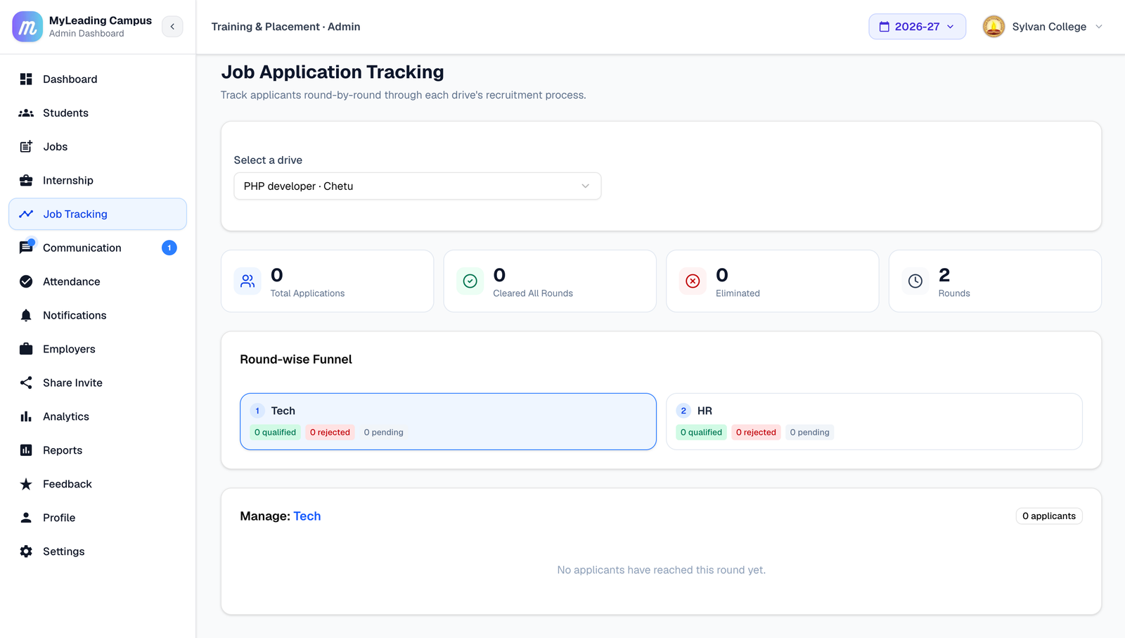 Job Application Tracking