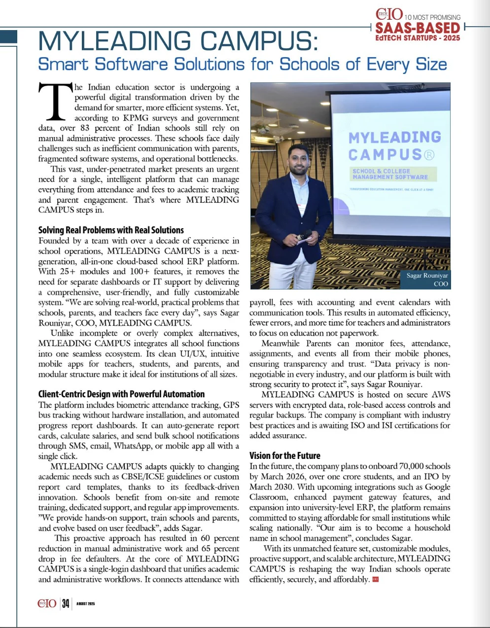 SaaSLeader Magazine — Certified Excellence